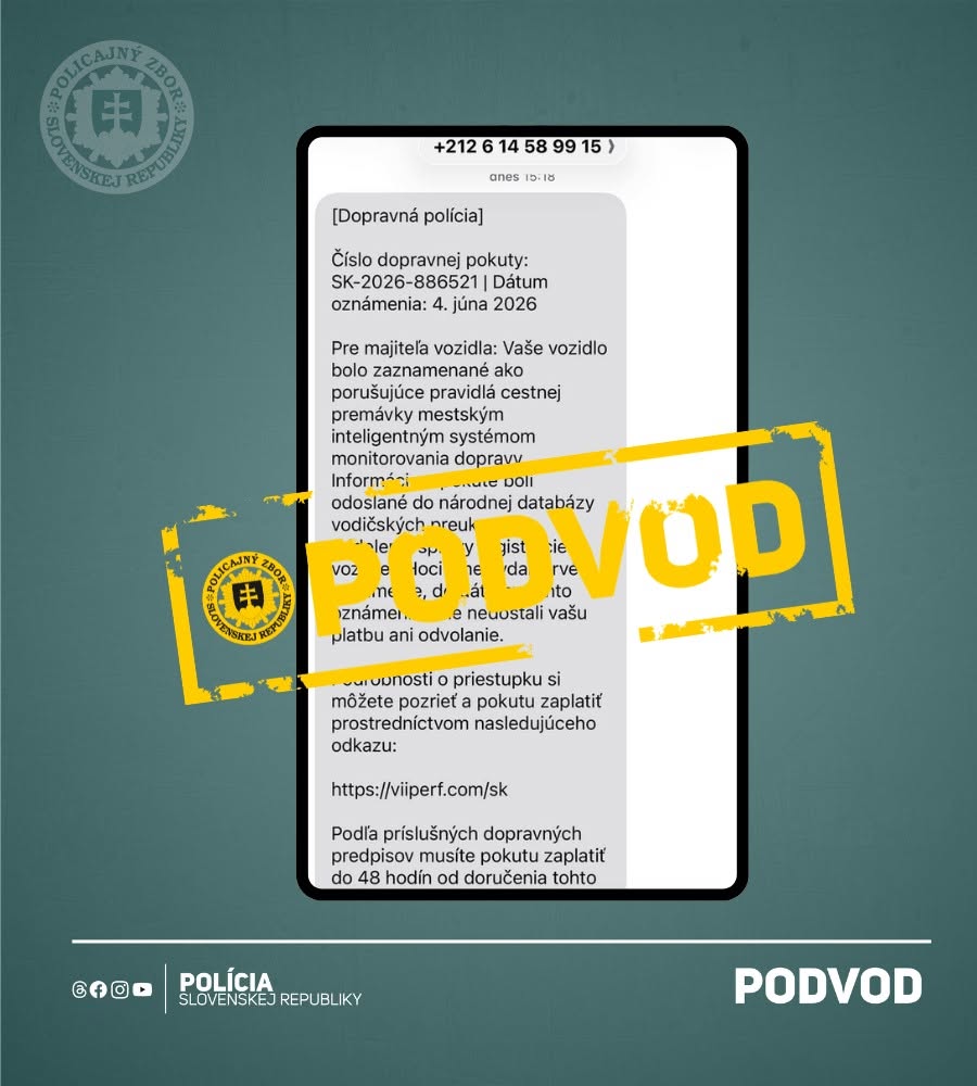 Polícia varuje. Slovenskom sa šíri podvod