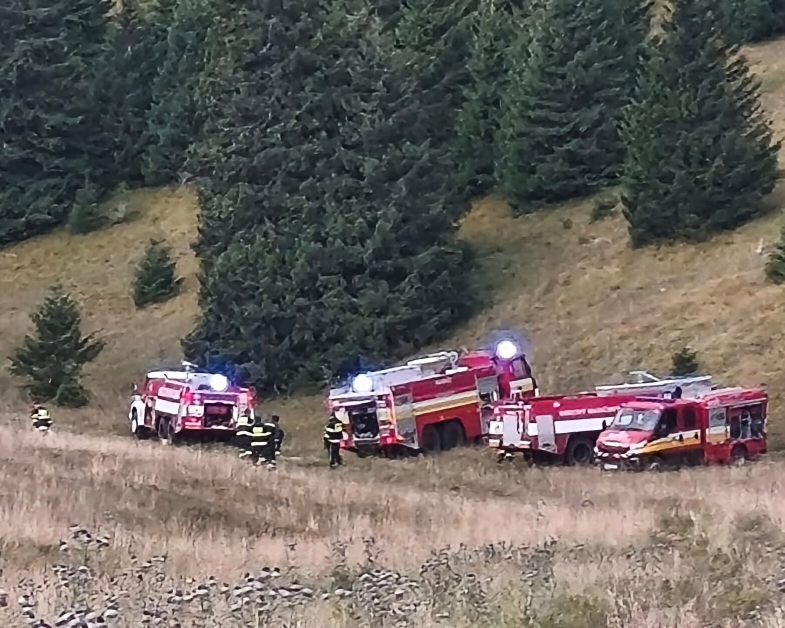 ​Požiar vo Veľkej Fatre medzi Smrekovicou a Skalnou Alpou