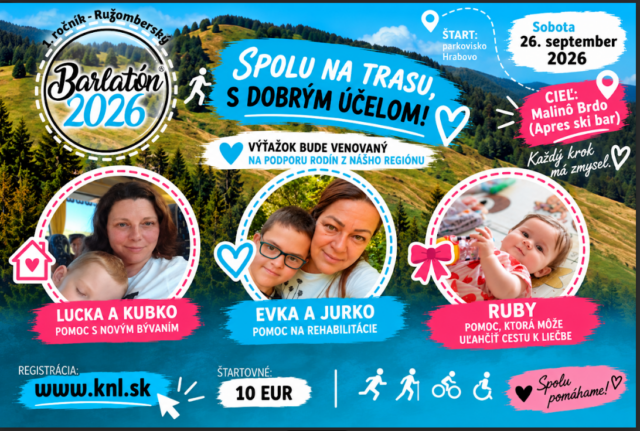 Blíži sa Barlatón, veľká výzva, hlavne pre Ružomberčanov